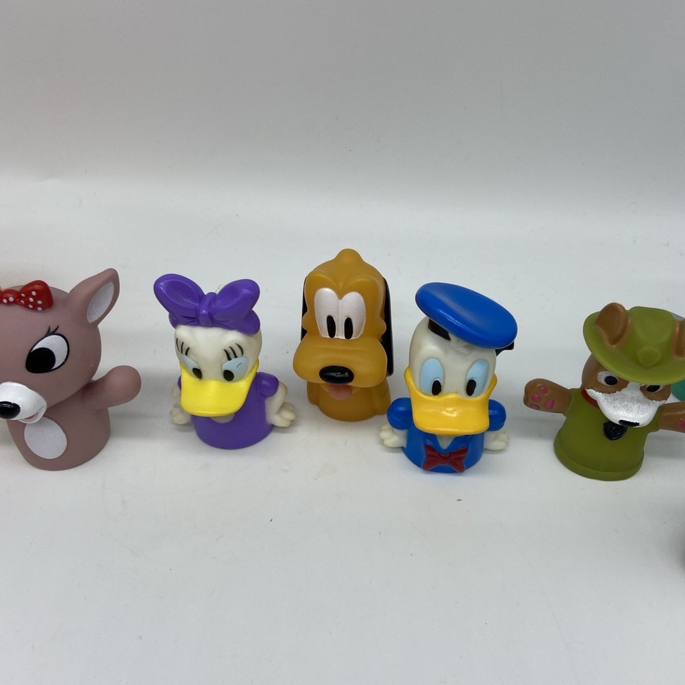 15pc Finger Puppet Lot Bluey Disney Donald Pluto Paw Patrol Baby Shark Animals - Picture 4 of 11